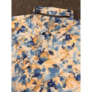 Callaway Polo Opti-Dri Shirt Men's Size 3XLT Colorful Camo Stretch Swing Tech